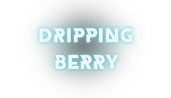 dripping berry schriftzug shadow